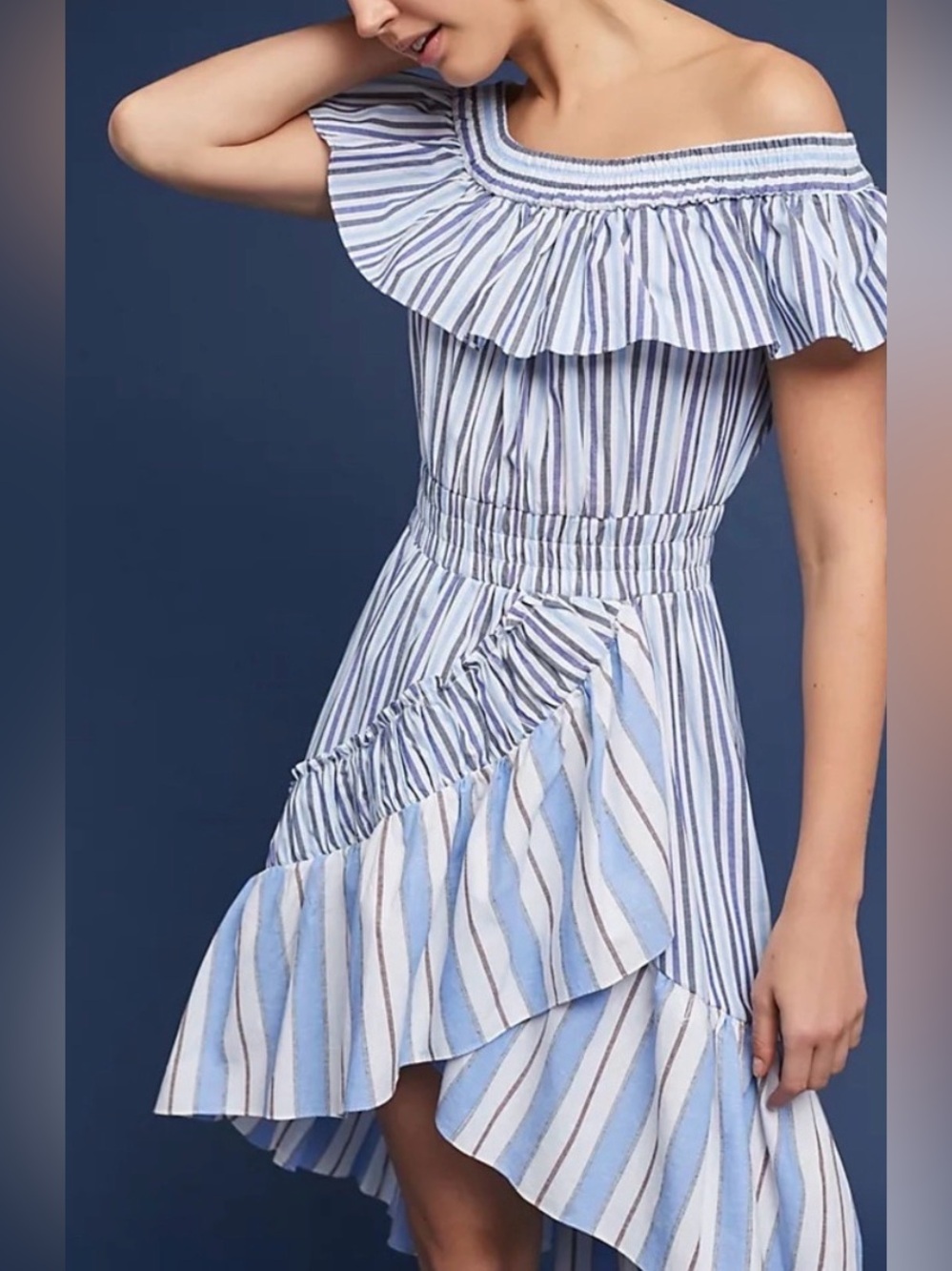 MISA Los Angeles Riley Striped Dress - Picture 3 of 9